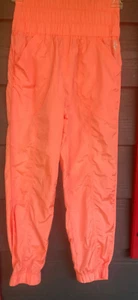 NEW FREE PEOPLE FP MOVEMENT BRIGHT NEON ORANGE THE WAY HOME JOGGER PANTS SMALL - Picture 1 of 16
