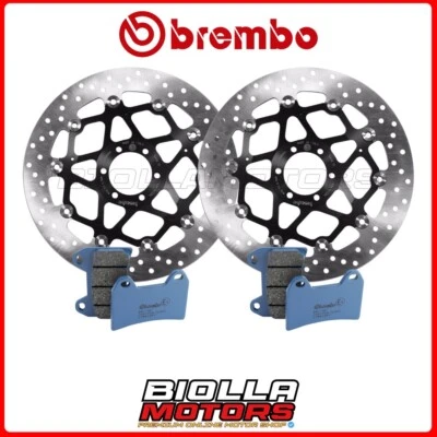 KIT PASTIGLIE + DISCHI BREMBO DUCATI ST4 S ABS 996 2005 ANTERIORE [07 - Flottant Foto 1 de 4