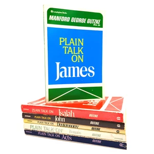 Plain Talk On Books Lot of 6  By Manford G. Gutzke John Acts Deuteronomy Isaiah - Picture 1 of 17