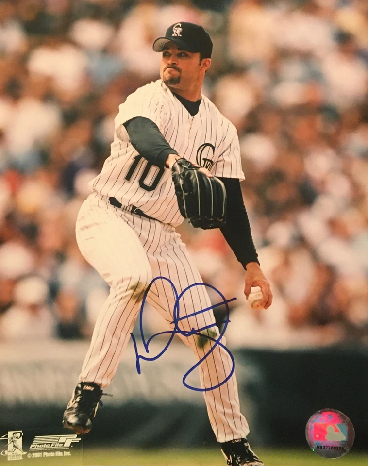 Foto 8x10 firmada por Mike Hampton Colorado Rockies  Foto 1 de 1