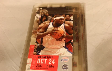 Los Angeles Clippers 2007 Ticket vs. Kings Elton Brand Post Moves Cover