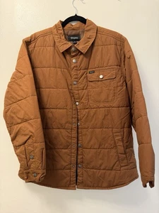 Brixton "Cass" Jacket (Golden Brown) Snap Front Jacket Size Large - Picture 1 of 6