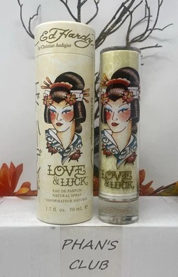 Ed Hardy Love & Luck 1.7 盎司淡香水花卉果味 Gourmand 女士香水 — 第 1/4 张图片