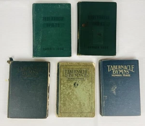 Lot Of 5 Vintage Hymnals TABERNACLE HYMNS #3 & #4 Hymn Books Church Music Songs - Picture 1 of 8