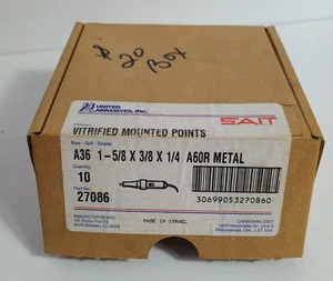 Lote de 10 Abrasivos Unidos A36 1 5/8 x 3/8 x 1/4 A60R Metal - Referencia Nº 27086 - Imagen 1 de 6