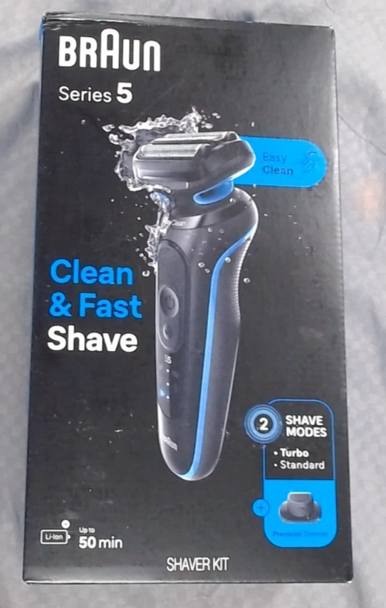 Barbeador Elétrico Masculino Recarregável Molhado e Seco Braun Series 5 5118s Selado Drestes - Imagem 1 de 1