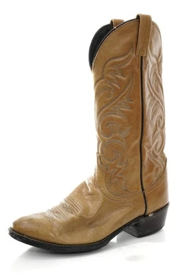 J. Chisholm Leather Western Cowboy Boots Men's Sz 8.5EE Shoes READ - Image 1 of 4