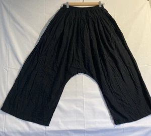 Intimately Free People Harem Pants Size Small Black Yoga Wide Leg Cotton - Bild 1 von 15