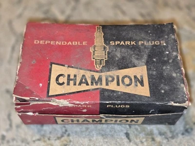 vtg of 8 Champion UJ-18Y Spark Plugs.   - Image 1 of 4