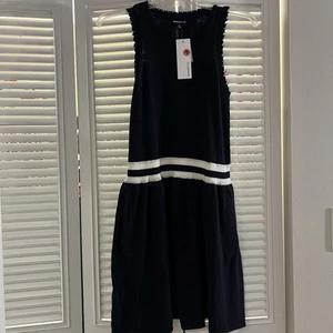 Tank-Minikleid Minnie Rose Größe Small dunkelblau ausgefranster Rand - Bild 1 von 10