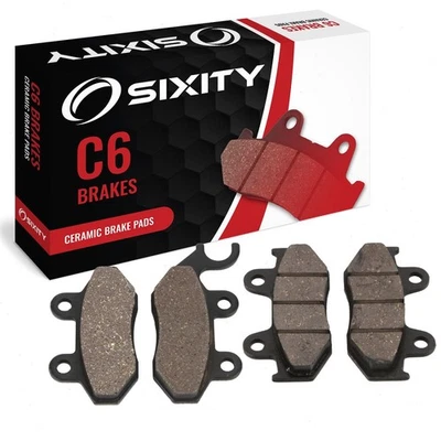 Front + Rear Ceramic Brake Pads 2007-2008 UM United Motors Matrix 11-150 Set ow - Image 1 of 4