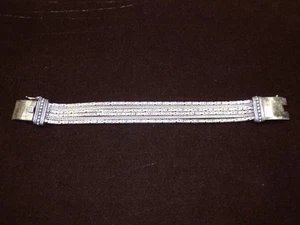 Silpada Go Gorgeous Byzantine & Foxtail 6 STRAND Bracelet 8" ~ Sterling .925 - Picture 1 of 11