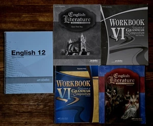 Abeka 12th grade 12 Workbook VI Grammar, English Literature Student FB573 - Picture 1 of 6