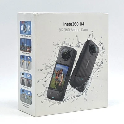 Insta360 X4 8K 360 Action Cam Black Waterproof HDR Video Stabilization -CINSABMA - Image 1 of 4