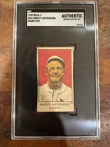 1920-21 W516-2-1 #27 Christy Mathewson - SGC Authentic - Bright Color HOF - Picture 1 of 2
