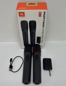 JBL PartyBox Digital Two Wireless Microphones Set Black JBLPBWIRELESSMICAM - Picture 1 of 23