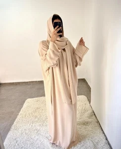 Dubai Mujeres Abaya Batas Largas Noche Maxi Vestido Caftán Islámico Modesto Caftán Nuevo Nuevo - Imagen 1 de 32