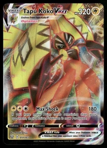 Juego de cartas coleccionables Pokémon Tapu Koko VMAX SWSH05: estilos de batalla 051/163 - Imagen 1 de 2