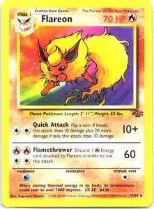 #19/64 Flareon (19) Giungla Rara - Foto 1 di 2