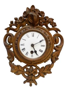 19th Century Gilt Metal, Rococo Style, Wall Clock - Picture 1 of 8