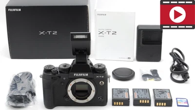 [MINT w/Box] Fujifilm Fuji X-T2 XT2 Black 24.3MP Mirrorless From JAPAN - Image 1 of 4