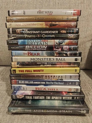 Dvd Lot 16 Brand New Sealed Dvds Assorted  - Image 1 of 4