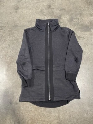 Jaqueta Lululemon Feminina Cinza Carvão Zíper Completo Tamanho Pequeno - Imagem 1 de 4