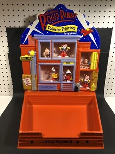 DE COLECCIÓN 1987 DISNEY AMBLIN QUE ENMARCÓ ROGER RABBIT PVC FIGURA EXHIBICIÓN DE TIENDA - Imagen 1 de 10