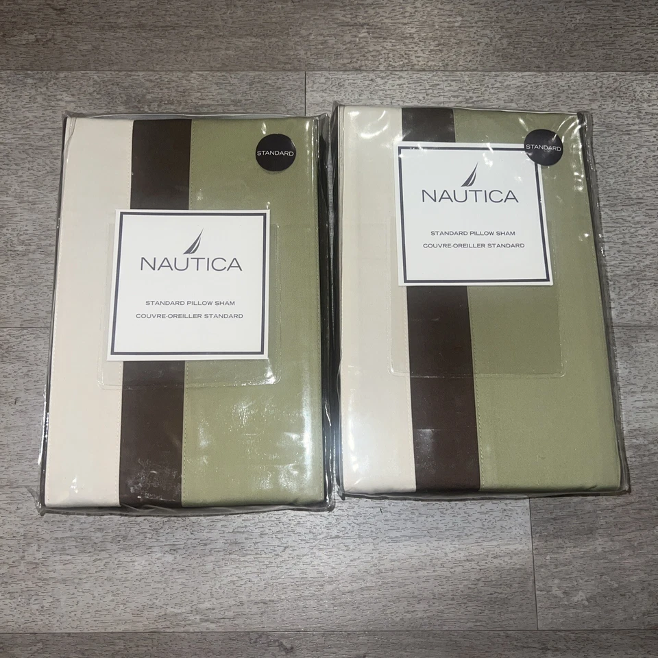 Nautica две стандартные подушки - новый в упаковке Laughlin клетку - Изображение 1 из 2