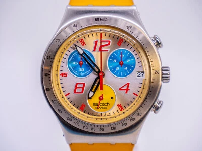 Swatch Irony Chrono Game Starter FIVB YCS487 - Vintage Quartz Watch 2007 39mm - Immagine 1 di 4