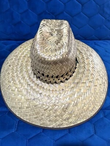 Men’s Wide Brim Straw Sun Hat. Large Straw Sun Hat. Sombrero De Palma. - Picture 1 of 9