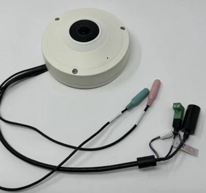 Hanwha SNF-8010N 5MP 360-degree Fisheye Dome IP Security Camera w/ Mount Plate - Picture 1 of 4