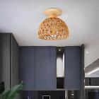 Rattan-Deckenlampenschirm, EU 220 V, E27-Sockel fr Teestube, Zuhause,