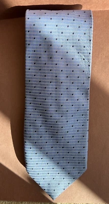 Corbata Paul Smith 100% Seda Gris Cuadrados Geométricos Hecha en Italia Foto 1 de 4