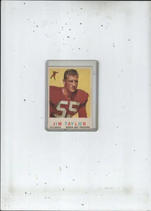 Novato Jim Taylor Topps Football #155 1959 - Imagen 1 de 2