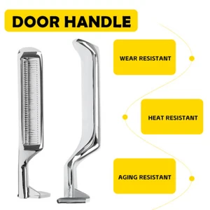 Fit 87-96 Ford F250 F150 F350 Metal Bronco Inside Door Handles LH RH Chrome 2pcs - Picture 1 of 13
