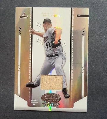 2004 Leaf Certified Materials White Mirror Bat /200 Wade Miller #189 Game Used - Image 1 of 2