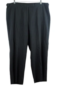 Emma James Black Women's Dress Pants Front Zip Closure Stretch 20W 059 - Picture 1 of 4