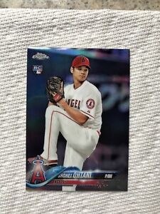 2018 Topps Chrome Shohei Ohtani Refractor Rookie RC #150 Los Angeles Angels