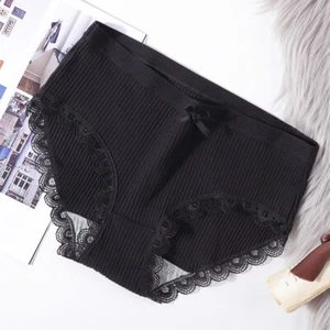 Womens Cotton Knickers Ladies Sexy Lace Bikini Underwear Seamless Panties US π - Picture 1 of 30