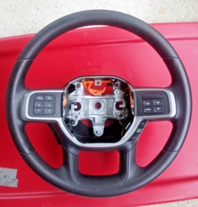 2019-2023 Dodge Ram Cummins 2500, 3500 6.7L Steering Wheel (OEM) Part#6MU521X7AC - Picture 1 of 8