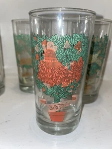 Vintage 12 Days of Christmas 3rd Day Drinking Glass Tumbler - Picture 1 of 1