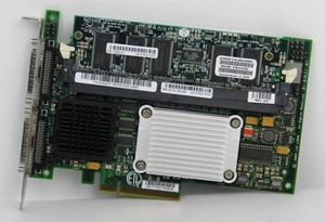 LSI Logic 01-01037-07 (U320LVD) 2-Channel SCSI RAID PCiE Controller Card - Picture 1 of 13