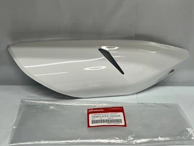 CRF250L ESCUDO TÉRMICO SILENCIADOR ESCAPE BLANCO HONDA 18360-KZZ-D20ZA CORREO AÉREO Foto 1 de 4