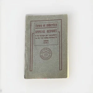 Antique Town Of Billerica Mass 1907 Annual Report - Picture 1 of 5
