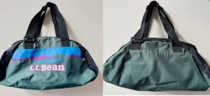 Vintage LL Bean Logo Zipper Duffle Bag Sunrise Over Katahdin - Picture 1 of 9