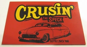 1982 Cruisin' The Speck Portland, OR Car Club Plaque Dash Plate - Picture 1 of 1