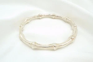Tiffany & Co. Bamboo Bangle Bracelet Sterling Silver 925 Vintage - Picture 1 of 10