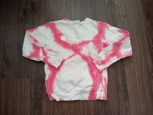 Champion Pullover sweatshirt youth size xl Pink White Tie Dye Long Sleeve - Picture 1 of 5
