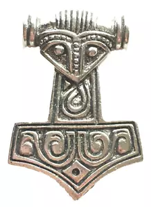 Viking Thors Hammer Fridge Magnet Handcrafted In Pewter W/A VTHMAG - Picture 1 of 2